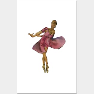 Dancer pastel drawing Posters and Art